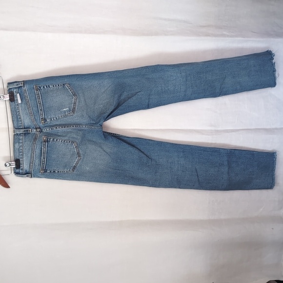 Boyish Dempsey High Rise Button Fly Distressed Raw Hem Denim Jeans Size 25 - Picture 5 of 11